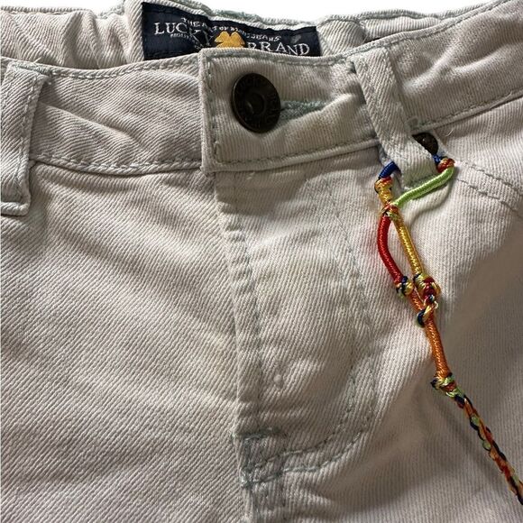 Lucky Brand Girl’s White Jean Shorts (10) - Picture 2 of 6